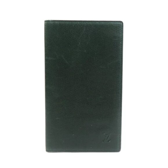 Auth LOUIS VUITTON Taiga Bill Compartment Dark Green Leather M30414 - r10326a - Picture 1 of 8